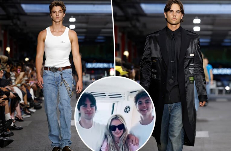Los hijos de Britney Spears hacen su primera aparición en la pasarela de la Semana de la Moda de París